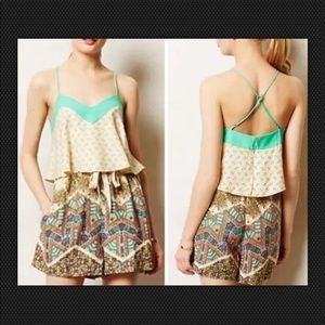 Anthropologie Elevenses Romper, size 4, EUC